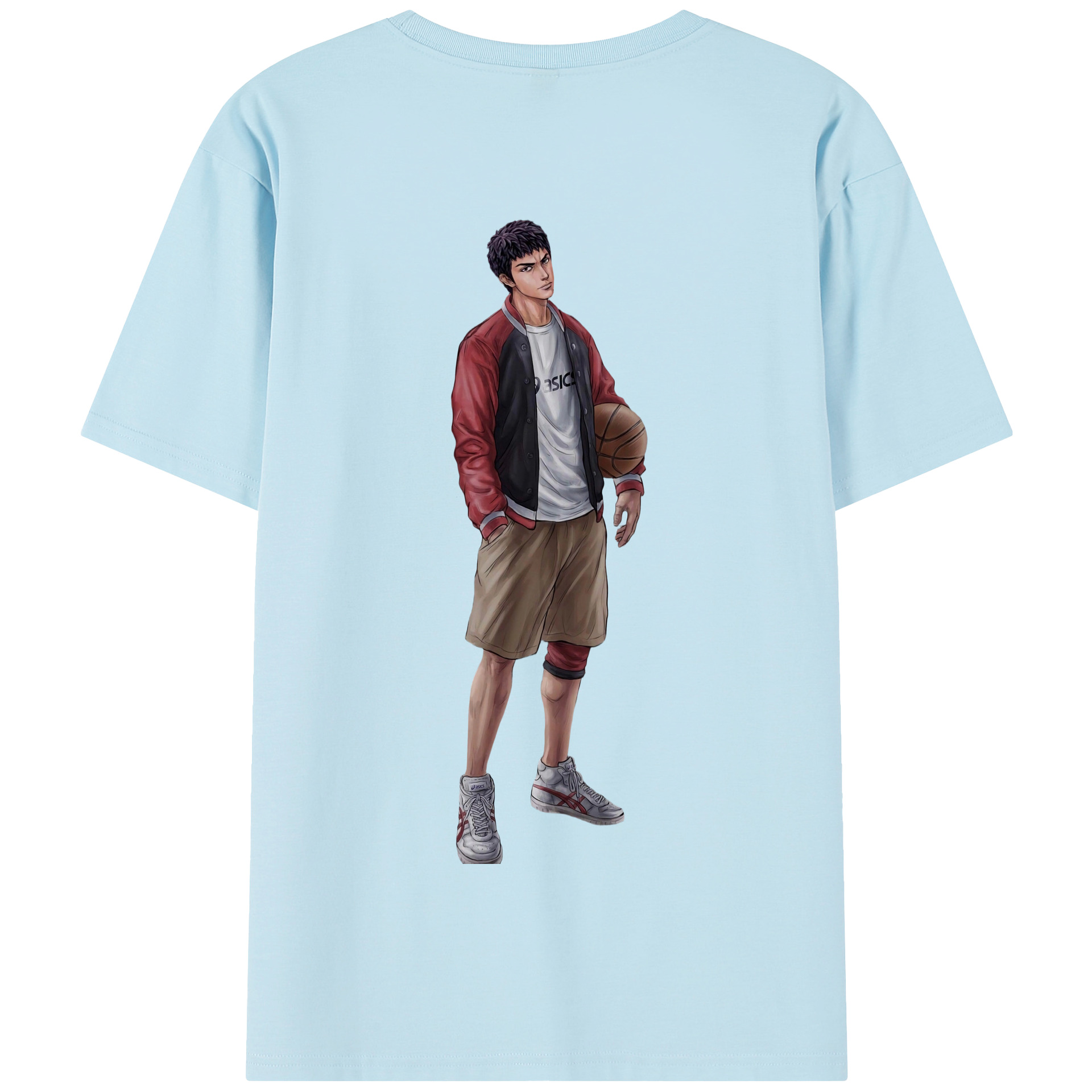 SLAM DUNK／スラムダンク 綿100％半袖Tシャツ（背面プリント）